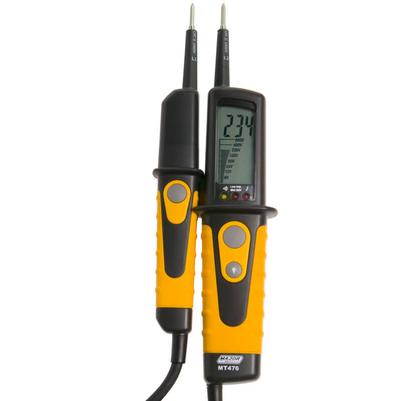 MAJOR-TECH - 690V AC/DC LCD Voltage Tester, CAT IV 600V MT476