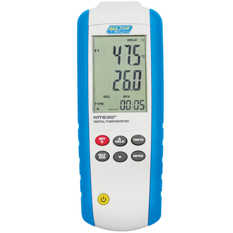 MAJOR-TECH - Single Input Type-K Thermometer, -200°C to 1372°C MT630