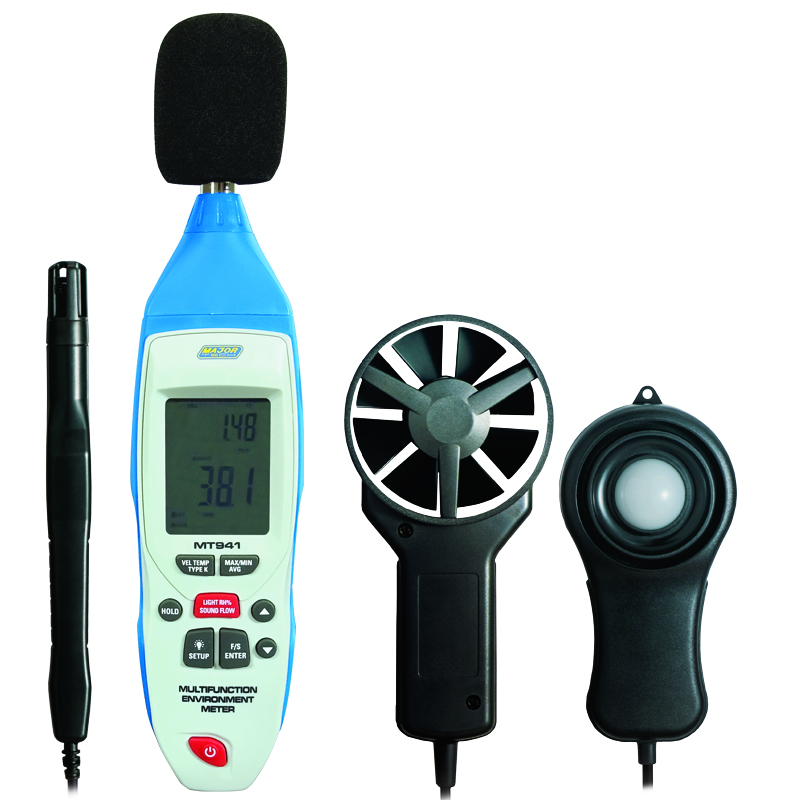 MAJOR-TECH - 5-in-1 Environmental Meter with Data Logger MT941