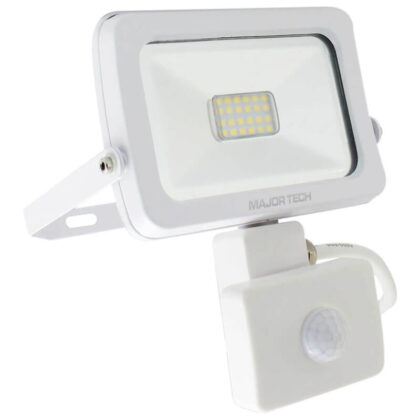 MAJOR-TECH - 10W LED Floodlight with PIR Sensor 4000K SLF10CW
