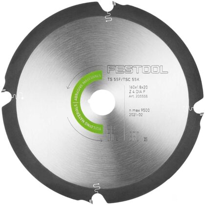 FESTOOL - DIAMOND CIRUCLAR SAW BLADE ABRASIVE MATERIALS 160X1,8X20 F4 FES205558