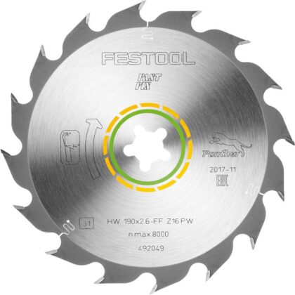 FESTOOL PANTHER SAW BLADE 190X2,6 FF PW16 FES492049
