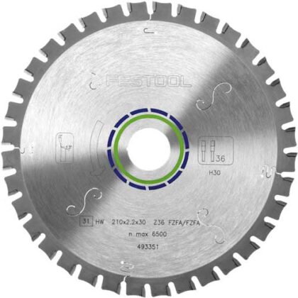 FESTOOL FLAT TOOTH SAW BLADE 210X2,2X30 F36 FES493351