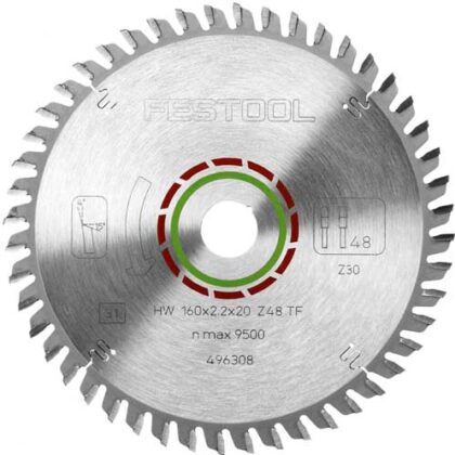 FESTOOL SPECIAL SAW BLADE 160X2,2X20 TF48 FES496308