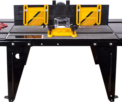 TORK CRAFT - ROUTER TABLE WITH FENCE & FEATHER BOARD -16CM BASE ROUTERS RT001