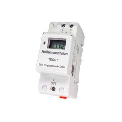 HellermannTyton Timer Digital 7 Day 30A Geyser Din Rail Mounted TDDGT