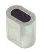 KRAFFT OVAL TYPE ALUMINIUM FERRULE 4.5MM DIN3093 10PCS CH-FER4.5/10