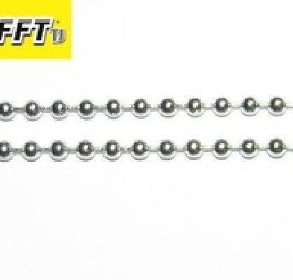 KRAFFT SOLID BRASS BALL CHAIN 3.2MM X 150M N.P. - CHBALLNP