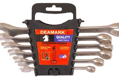 DEAMARK COMBI SPANNER SET 6PC (8-17MM) DIN3113A CR-V - DECSET1
