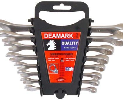 DEAMARK COMBI SPANNER SET 8PC (8MM-19MM) DIN3113A CR-V - DECSET2