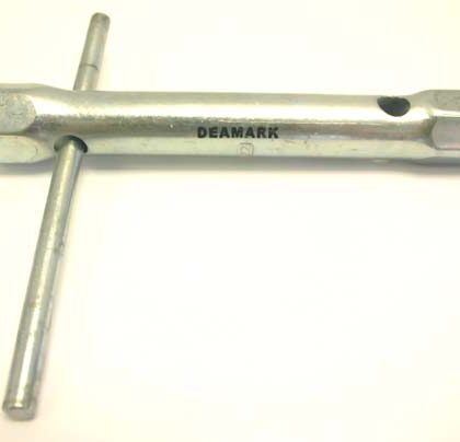 DEAMARK BOX SPANNER 10X11 WITH TOMMY BAR 7 X 120 - DECT10X11