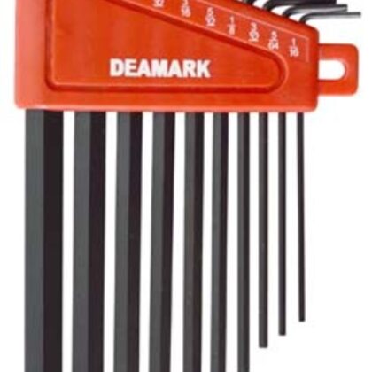 DEAMARK HEX KEY SET LONG ARM 10PC 1/16-3/8 - DHEX9