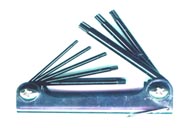 EIGHT HEX KEY SET KNIFE TYPE TORX PLASTIC HOLDER T8-T40 (TXN-8N) EB019-3