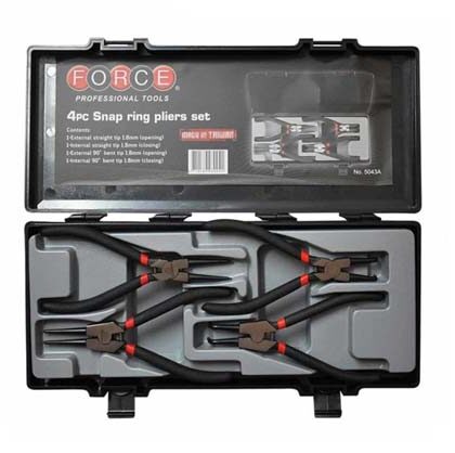 FORCE 4PC SNAP RING PLIER SET 1.8MM OPEN/CLOSE FO5043A