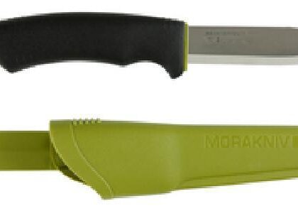 MORAKNIV FORCE BLACK HANDLE OLIVE SHEATH DISPLAY PACKED ON CARD F11637