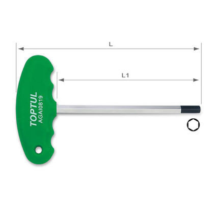 TOPTUL - 10 MM T-TYPE HEX KEY WRENCH AGAI1019