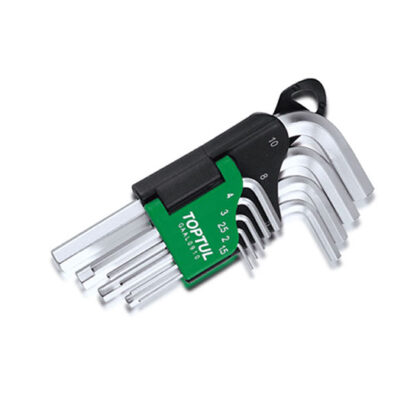 TOPTUL - 9PCS SHORT TYPE HEX KEY GAAL0910