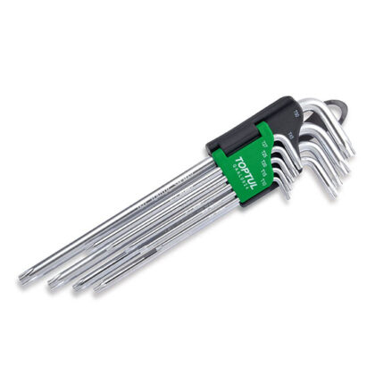 TOPTUL - 9PC STAR TYPE KEY WRENCH (EXTRA-LONG) GAAL0924