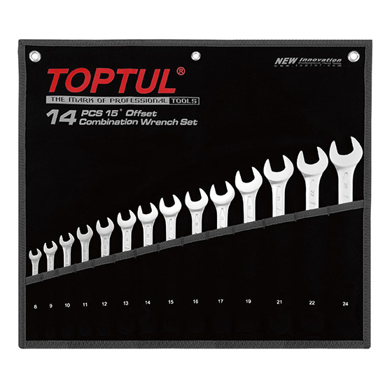 TOPTUL - 26 PC STD COMBO WRENCH SET (6-32) GPAB2602
