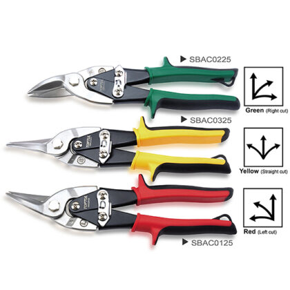 TOPTUL - 35MM LEFT CUT AVIATION TIN SNIPS (RED) SBAC0125