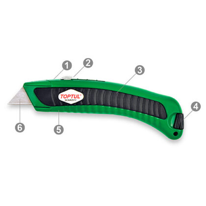 TOPTUL - HEAVY DUTY UTILITY KNIFE SCAA2017