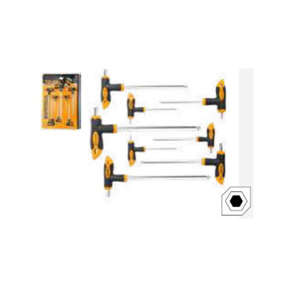 TOLSEN - Allen Key Hex T Handle Ball End 8Pc set - TOL20062