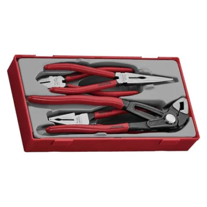 TENG TOOLS - 4PC Plier Set with Vinyl grip (Quick set water pump pliers) - TT440Q