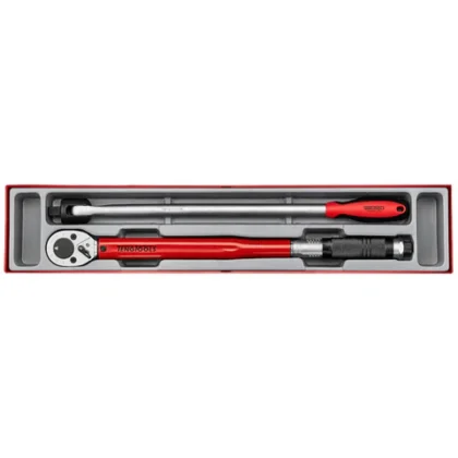 TENG TOOLS - 2PC 1/2inch Drive Torque Wrench (40-210Nm) and breaker Bar Set - TTX2493