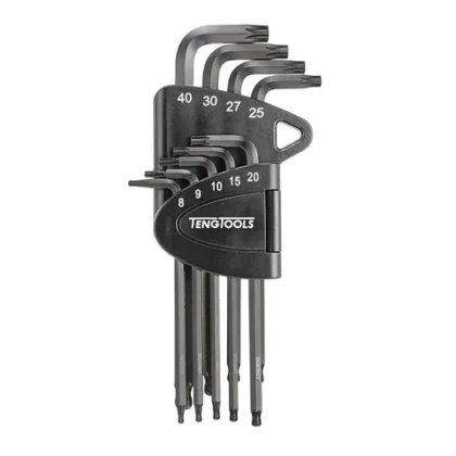 TENG TOOLS - 9PC Extra Strength Cr-Mo Hex Key Ball Tx Set - 1499TX