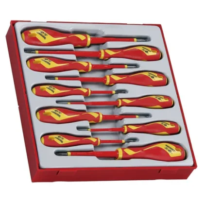 TENG TOOLS - 10PC 1000 Volt Insulated Screwdriver Set Vde - TTDV910N