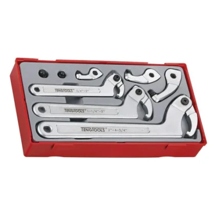 TENG TOOLS - 8PC Hook And Pin Wrench Set - TTHP08