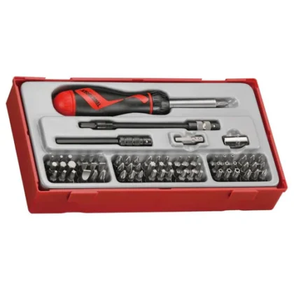 TENG TOOLS - 74PC Ratcheting Bits Driver Tray - TTMD74