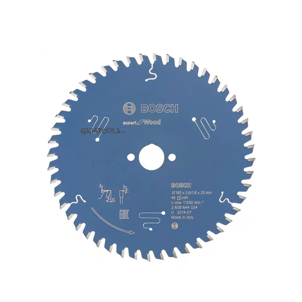 Bosch Blauw Accessoires 2608902150 EXPERT Cirkelzaagblad Wood cordless 165 x 1.5/1 x 20 mm T36