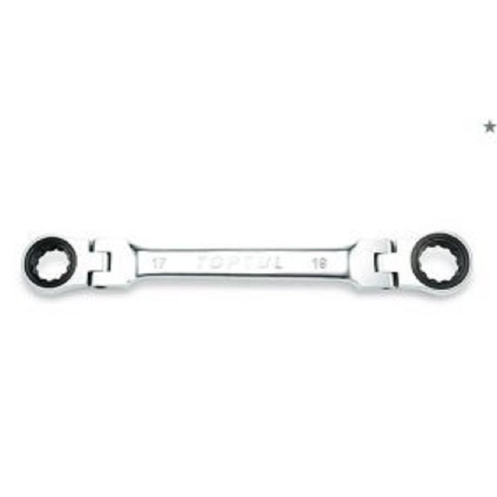 TOPTUL - 8x9 FLEXIBLE RATCHET DOUBLE RING WRENCH - AOAE0809