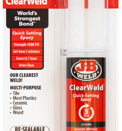 JB WELD - ClearWeld – Syringe - JBW50112